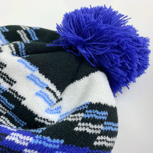 Open image in slideshow, Bobble Beanie | Blue Sequence
