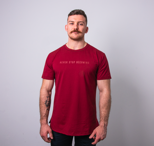 Open image in slideshow, LUXE RX T-Shirt | Burgundy
