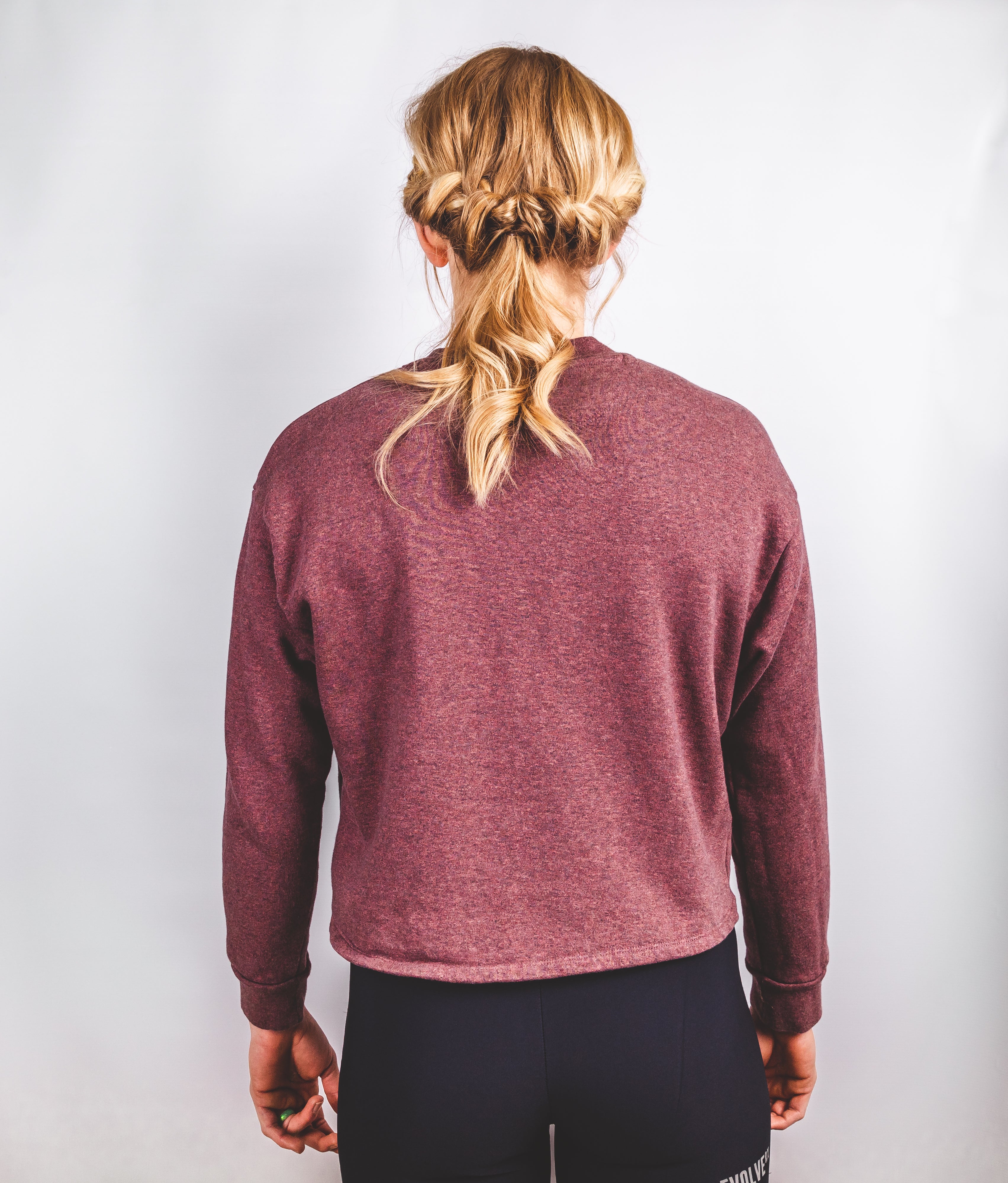NSB Cropped Sweatshirt | Cranberry